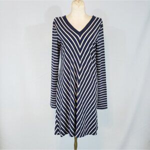 Max Studio black & white chevron dress size Small